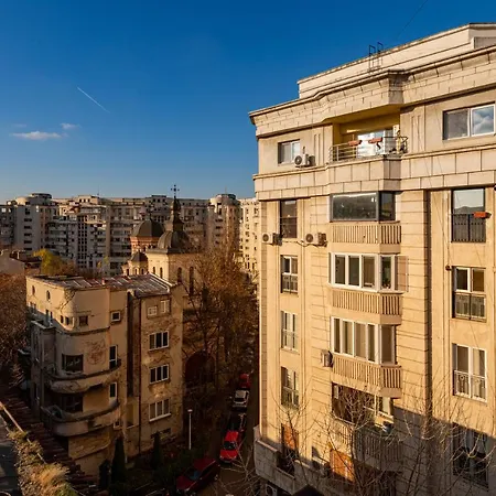 Ferienwohnung Golden View - Breathtaking Location In Bukarest Exterior foto